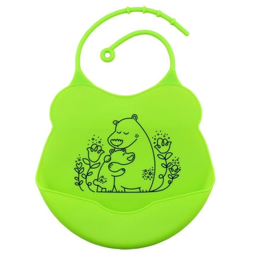 1PC Baby Infants Kids Cute Silicone Bibs Baby