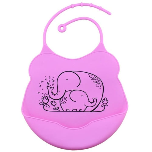 1PC Baby Infants Kids Cute Silicone Bibs Baby