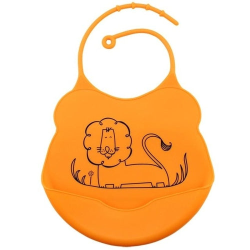 1PC Baby Infants Kids Cute Silicone Bibs Baby