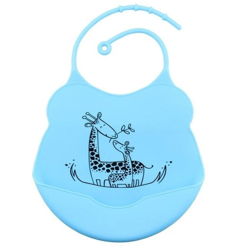 1PC Baby Infants Kids Cute Silicone Bibs Baby