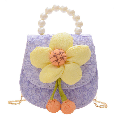Children Girl Floral Pattern Cute Crossbody Bags