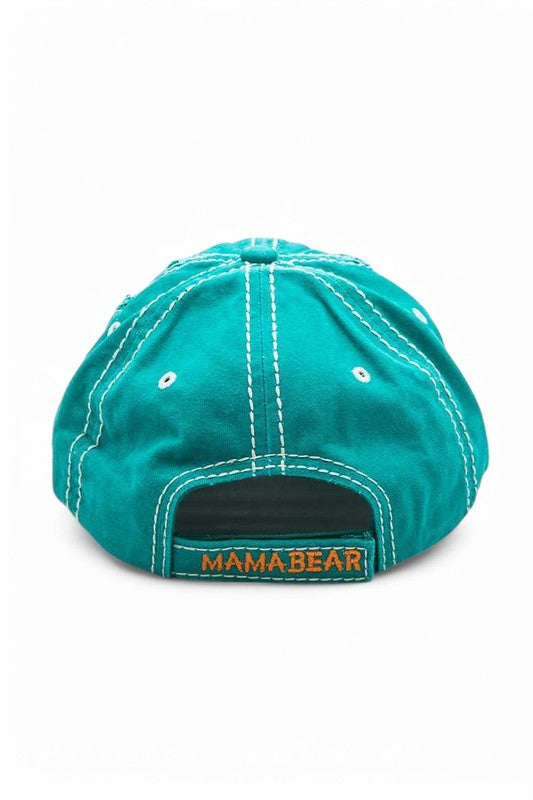 MAMA Bear Embroidered Vintage Cotton Cap