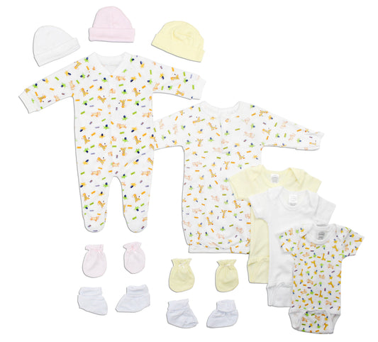 Newborn Baby Girls 12 Pc Layette Baby Shower Gift