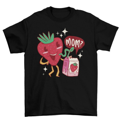 Strawberry mom t-shirt