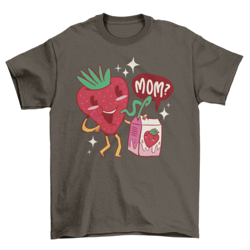 Strawberry mom t-shirt