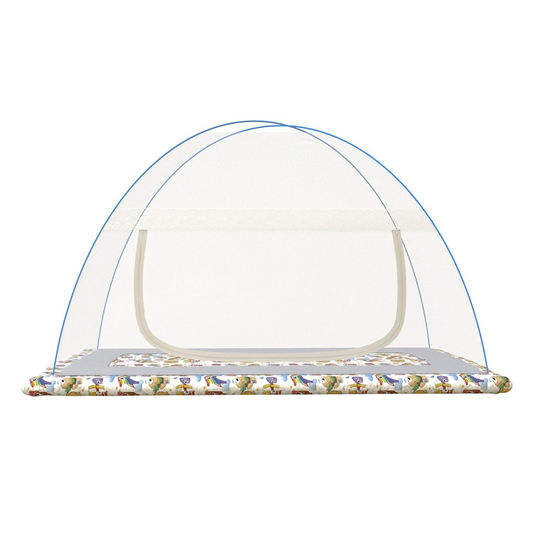 KUNKUN Foldable Mosquito Net for Baby Bed Size 4X2.5 Ft Color White