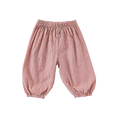 Children’s Summer Breathable Striped and Plaid Fashion Casual Pants –