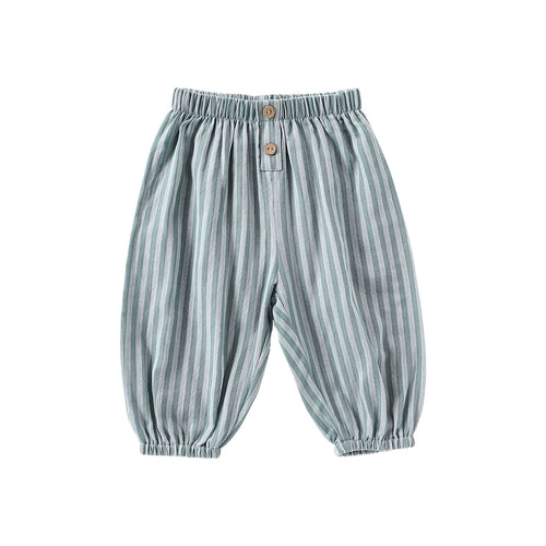 Children’s Summer Breathable Striped and Plaid Fashion Casual Pants –