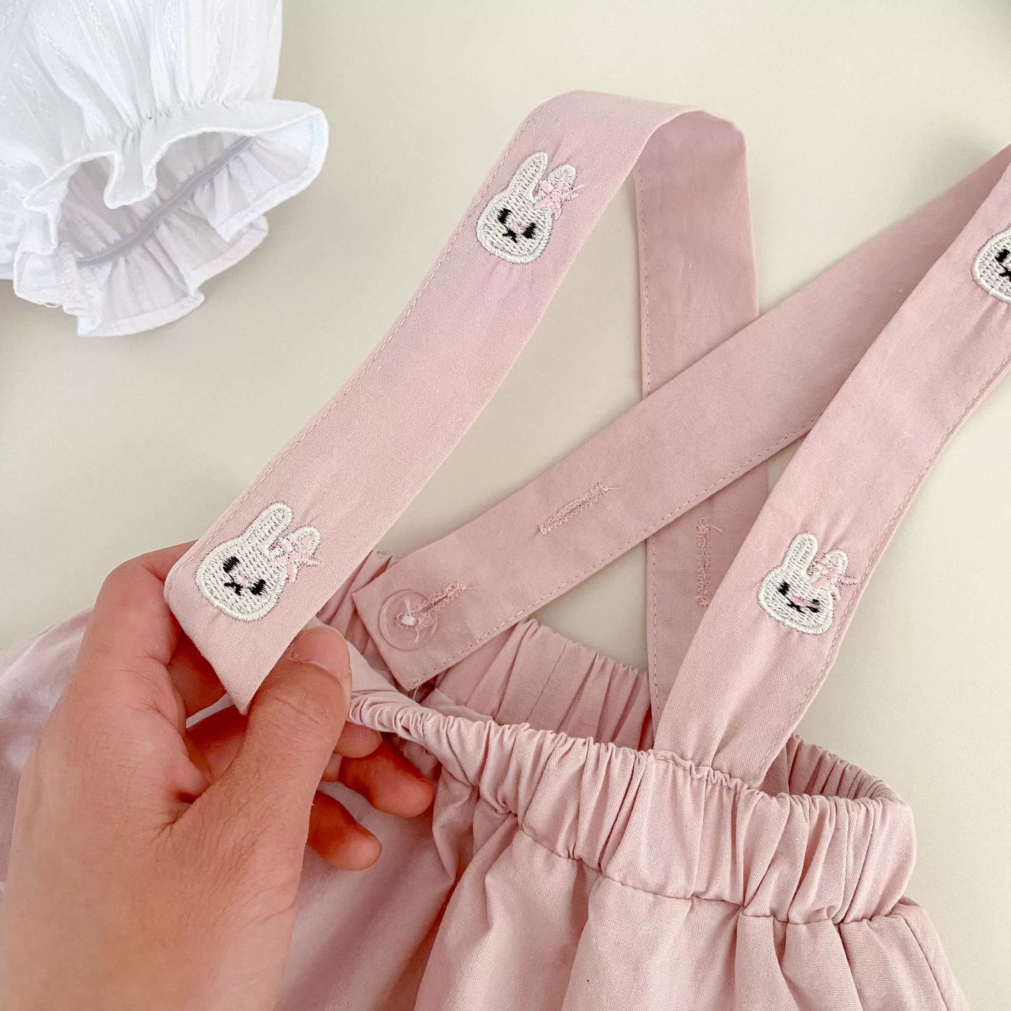 Summer Baby Kids Girls Rabbit Pattern Short Sleeves Top and Onesies