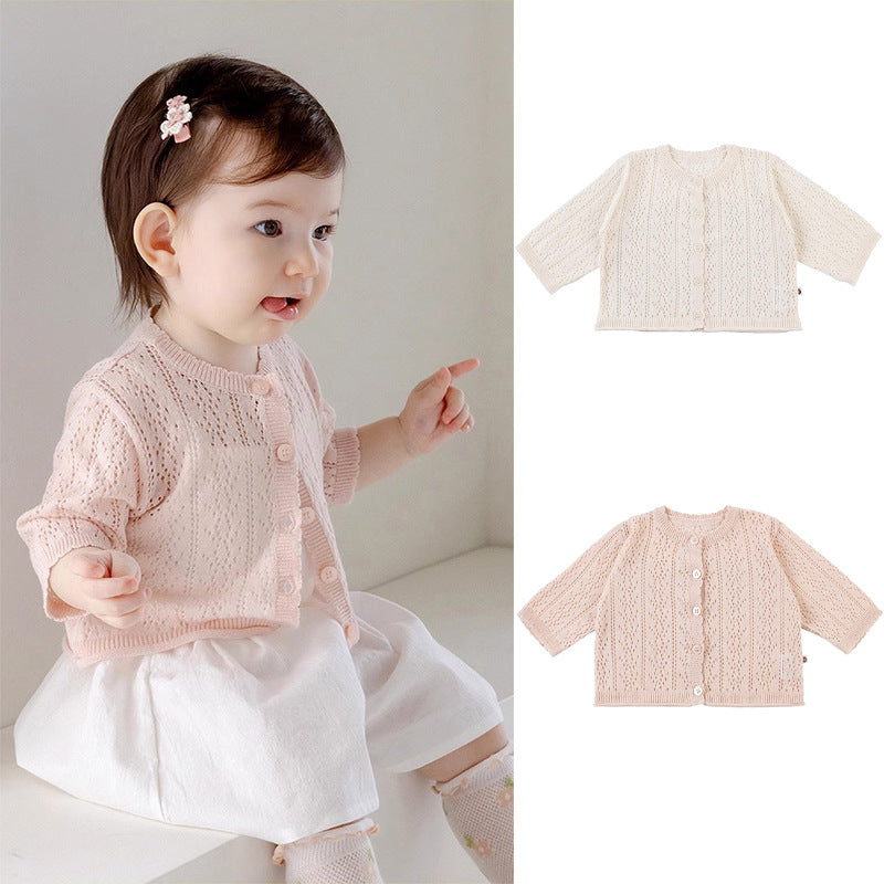 Summer Arrival Baby Kids Girls Comfortable Hollow-out Pattern Knitted