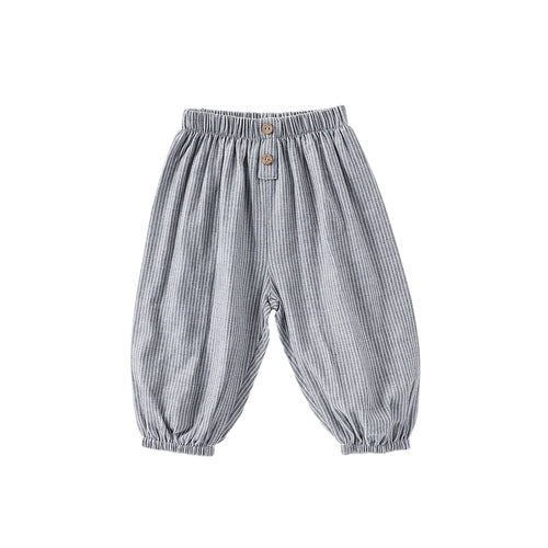 Children’s Summer Breathable Striped and Plaid Fashion Casual Pants –