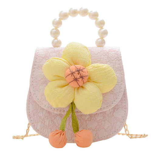 Children Girl Floral Pattern Cute Crossbody Bags